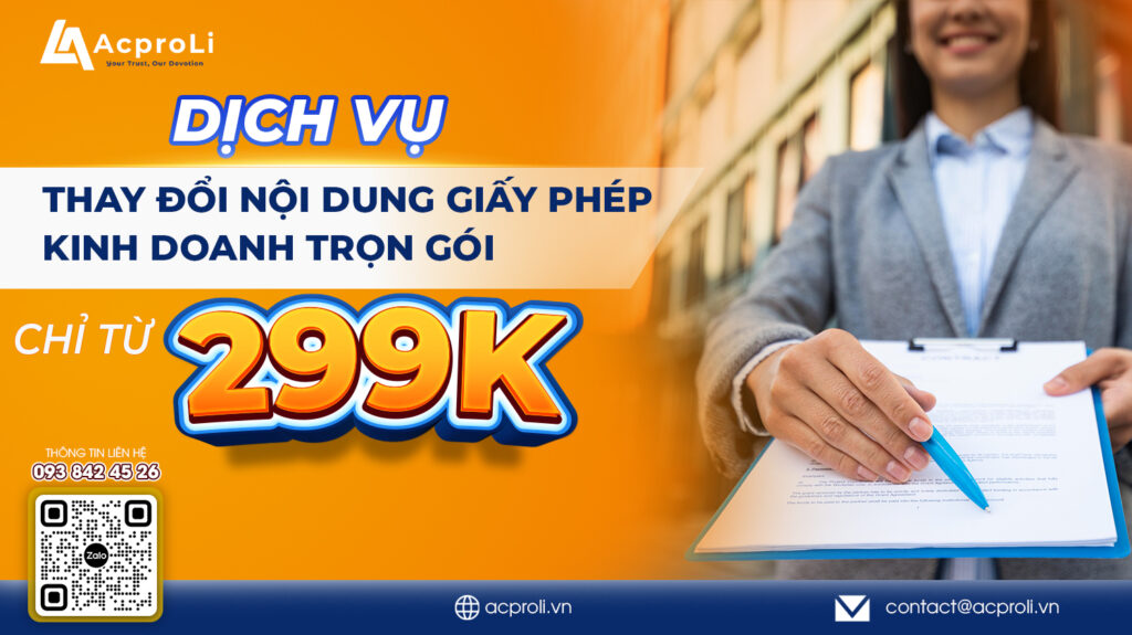 Dịch Vụ Thay Đổi Giấy Phép Kinh Doanh