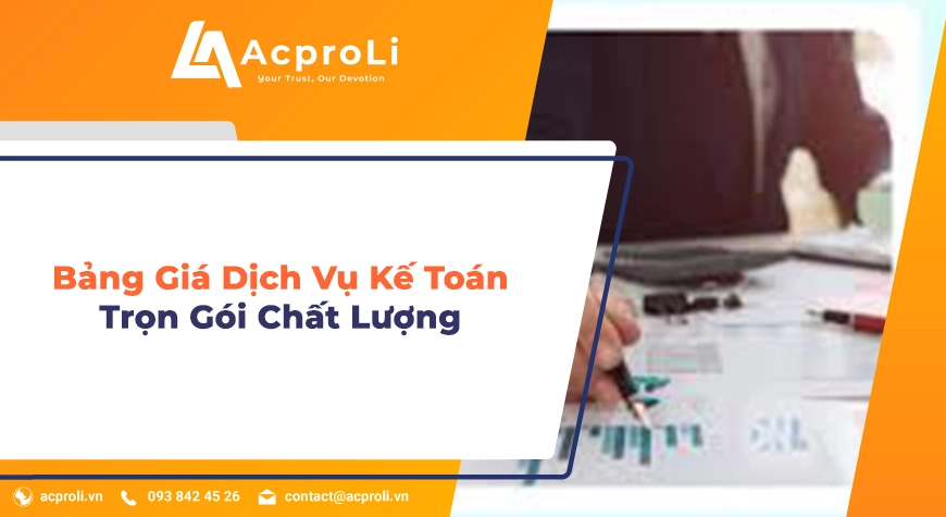 Bảng giá dịch vụ kế toán