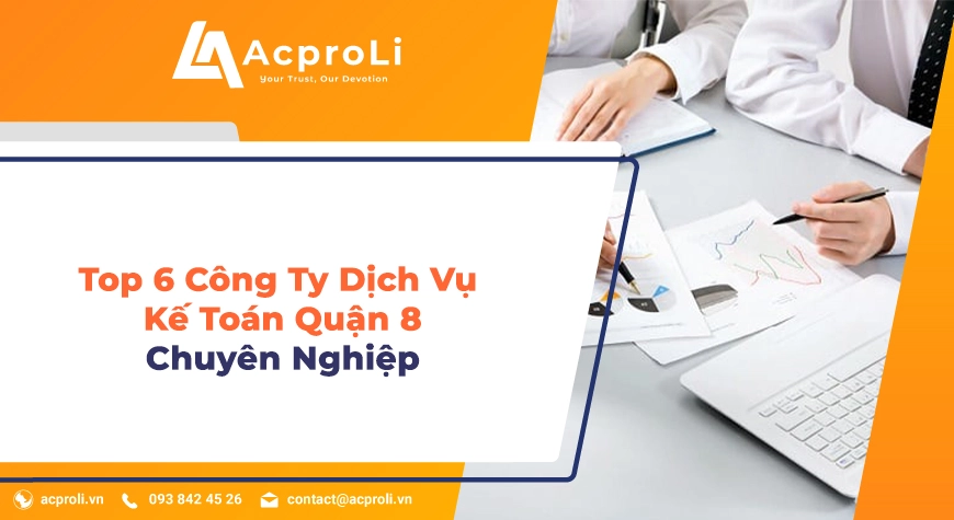 Top 6 Công Ty Dịch Vụ Kế Toán Quận 8 Chuyên Nghiệp