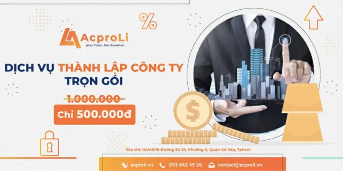 Chi phí thành lập công ty tại quận 1 bao nhiêu