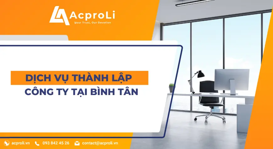 Dịch Vụ Thành Lập Công Ty Tại Bình Tân TPHCM Trọn Gói Chỉ 500k