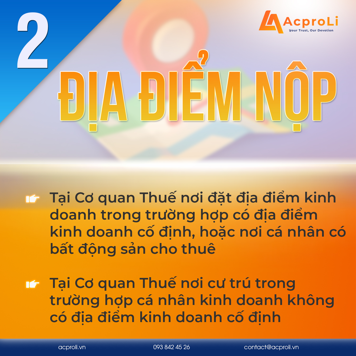  Địa điểm nộp hồ sơ
